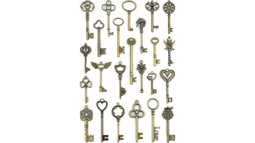 vintage skeleton key collection
