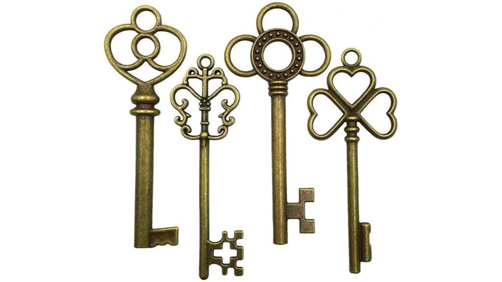 vintage skeleton key set