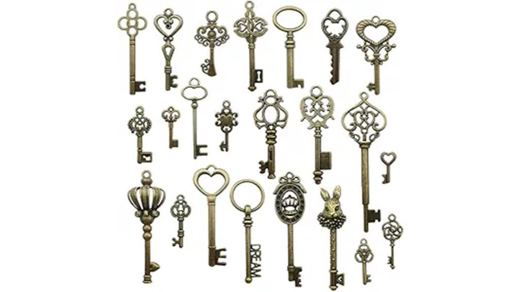 vintage skeleton keys set