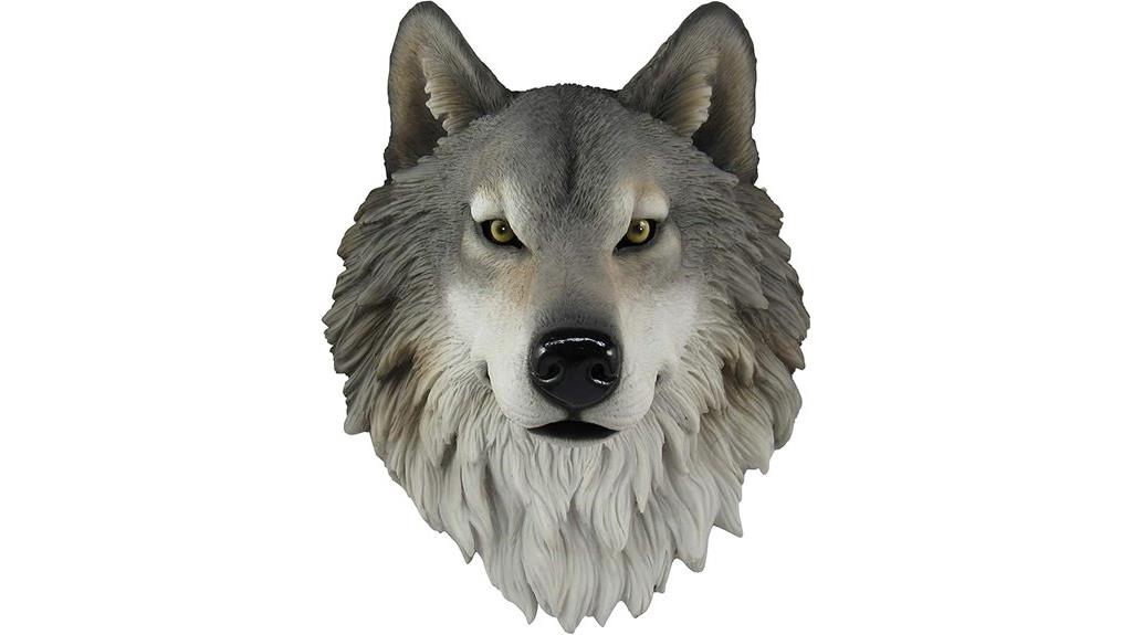 wall mount faux wolf