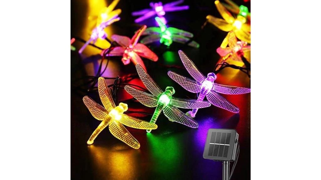 waterproof dragonfly string lights