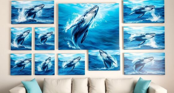 whale ocean canvas art