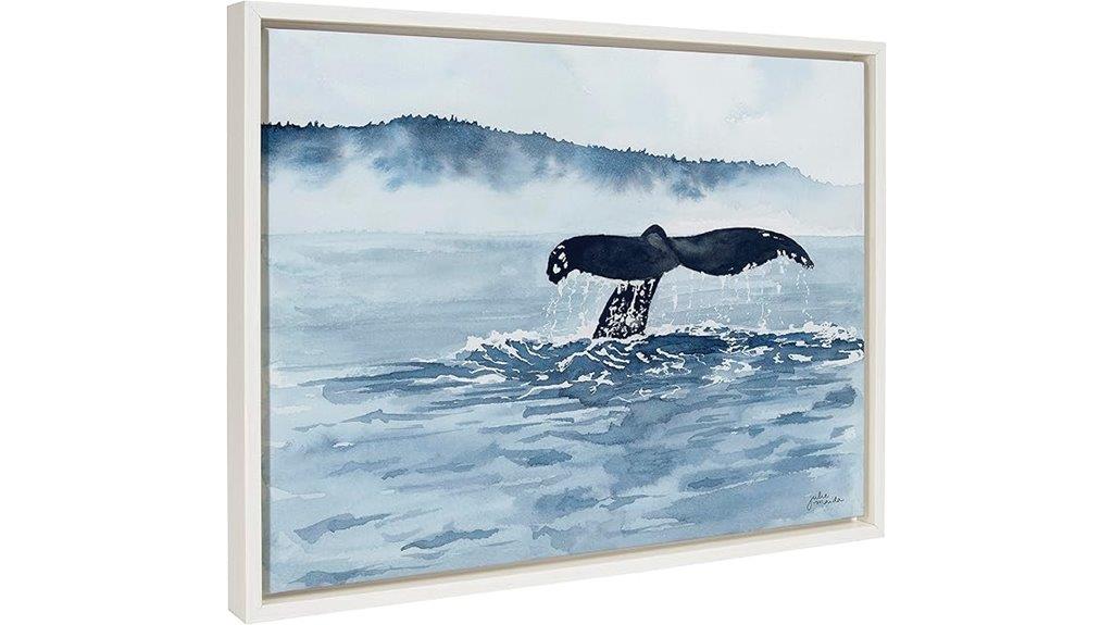 whale watching wall art