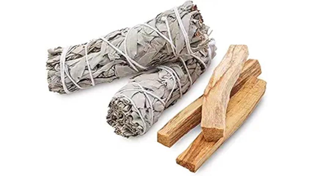 white sage and palo santo