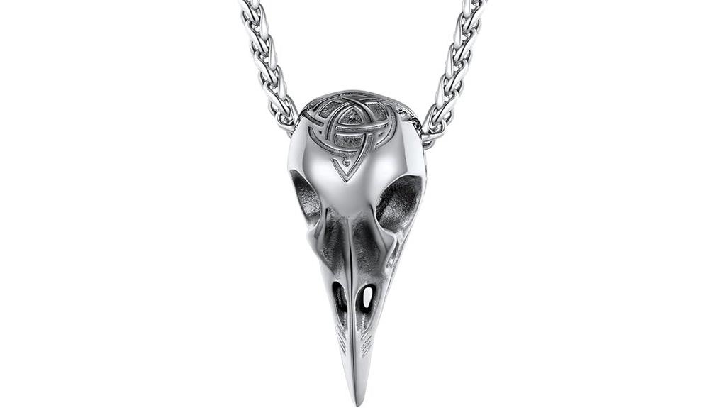 wiccan pendant stainless gold
