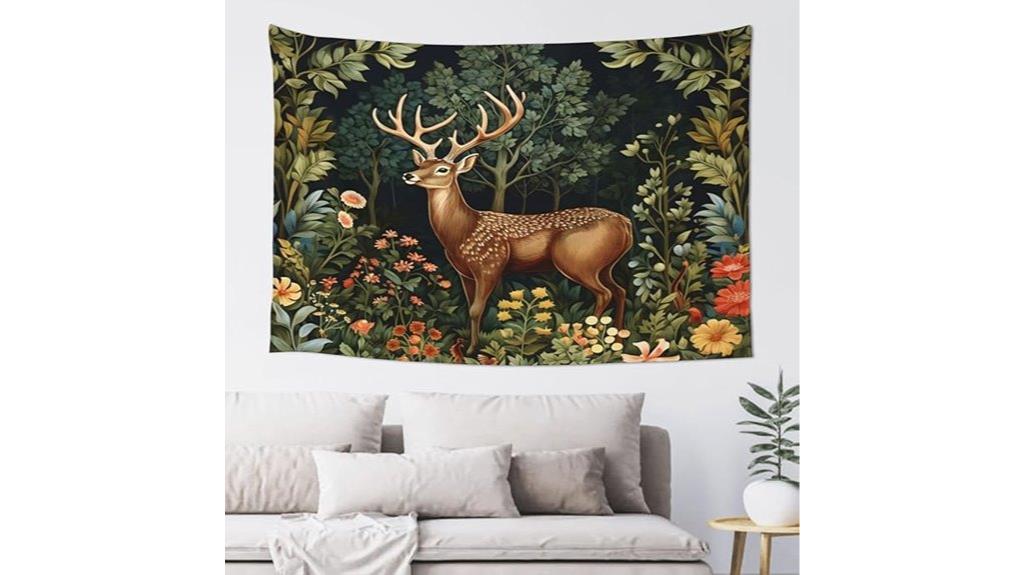 william morris deer tapestry
