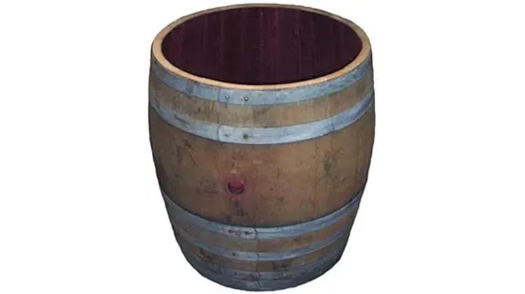 wooden barrel furniture piece