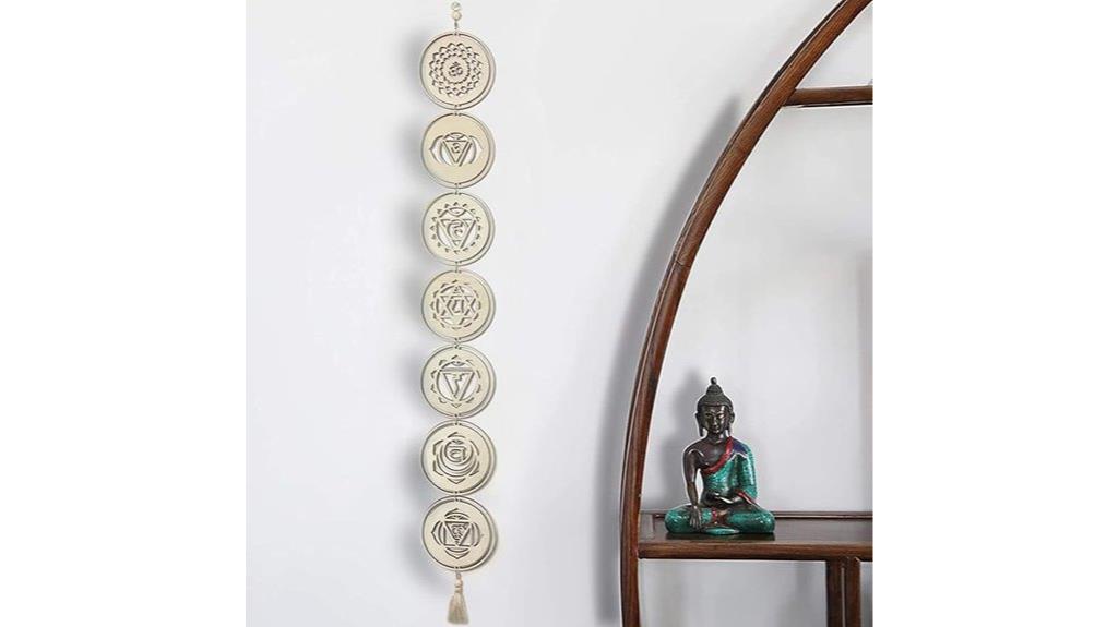 wooden chakra wall art