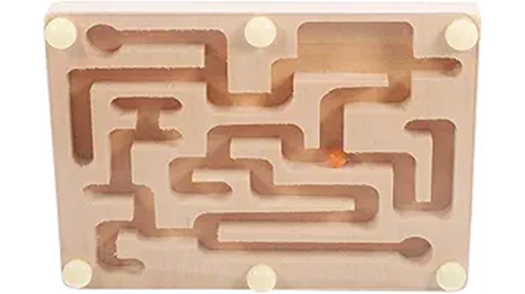 wooden marble maze game