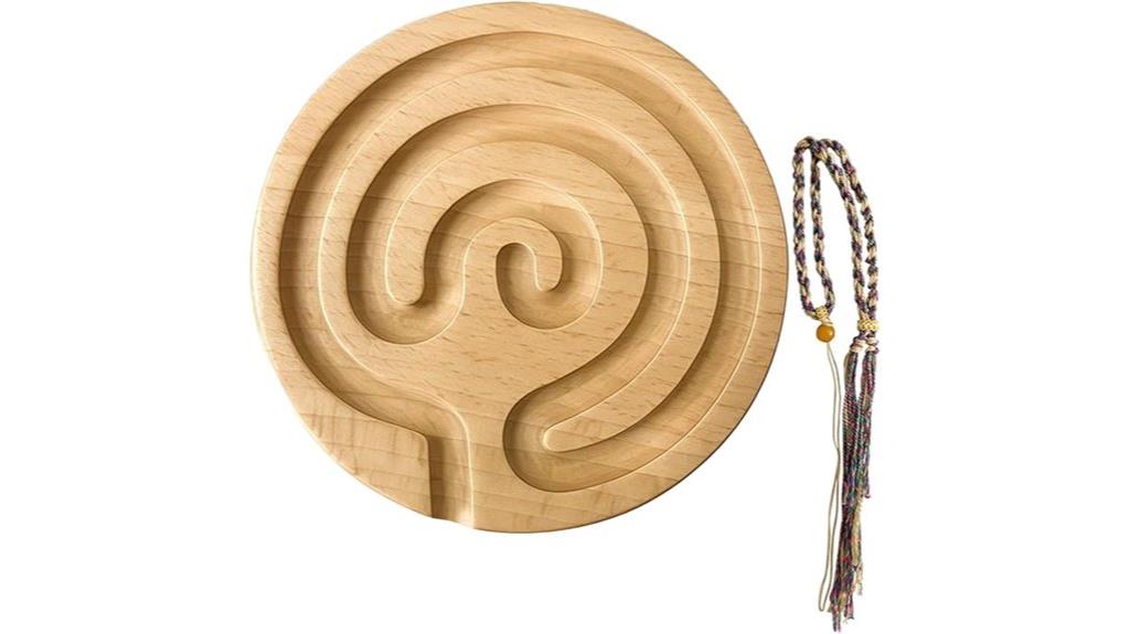 wooden maze finger board