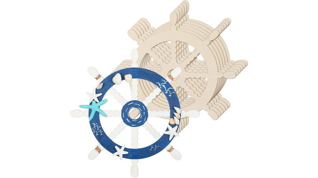 wooden ship wheel craft kit