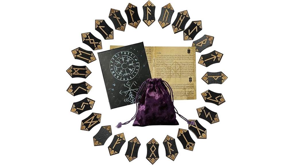 wooden viking runes set