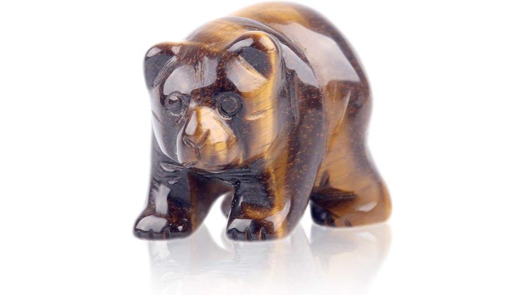 yellow tiger eye bear beads