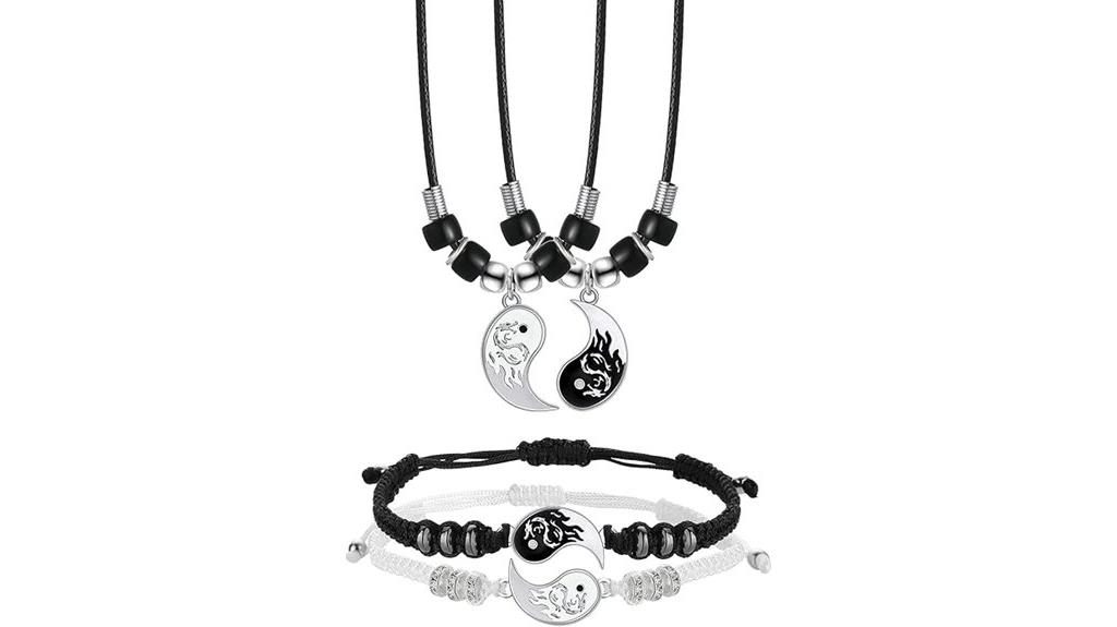yin yang jewelry set