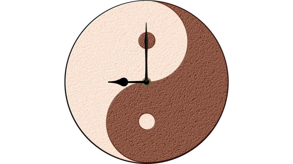 yin yang tai chi clock