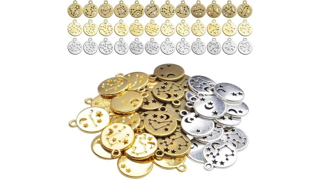 zodiac constellation charm sets