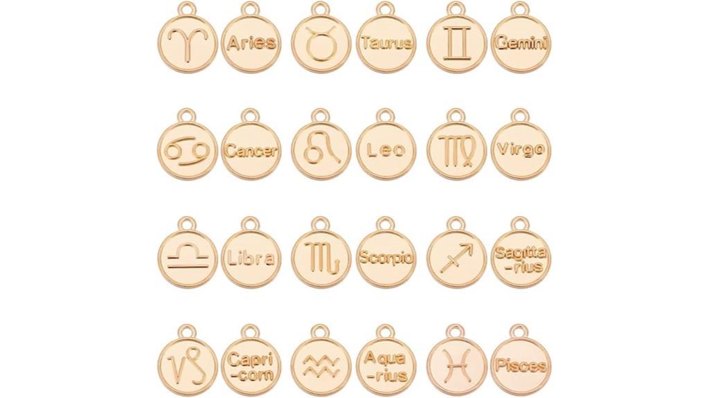 zodiac sign charm sets