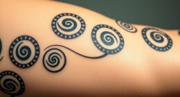 ancient spiral tattoo art