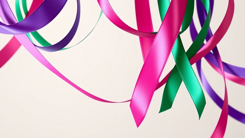 colors symbolize various causes