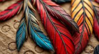 feather symbols in indigenous art