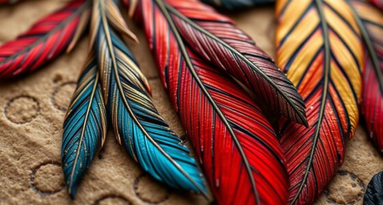 feather symbols in indigenous art