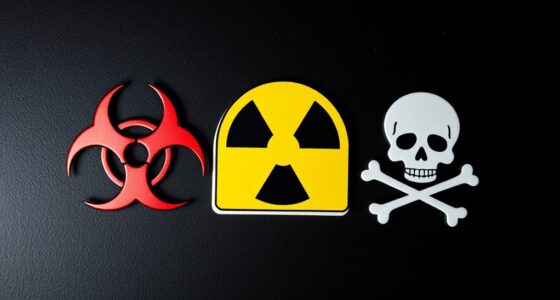 hazard symbols bio radio toxic