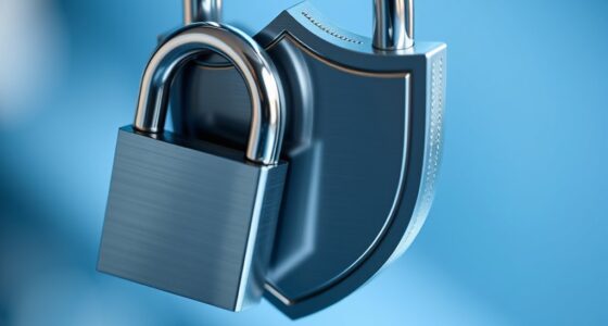 lock and shield symbols