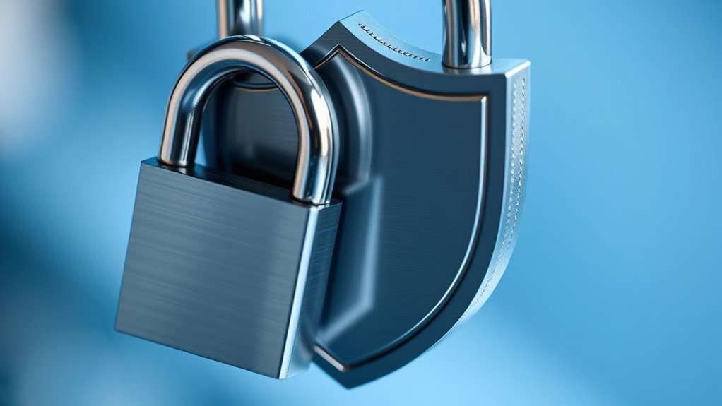 lock and shield symbols