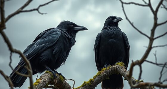 ravens and crows mystical messengers