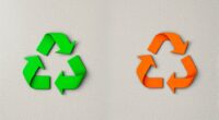 recycling versus upcycling symbols