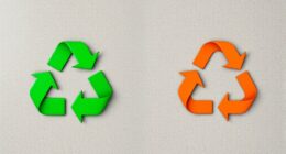 recycling versus upcycling symbols