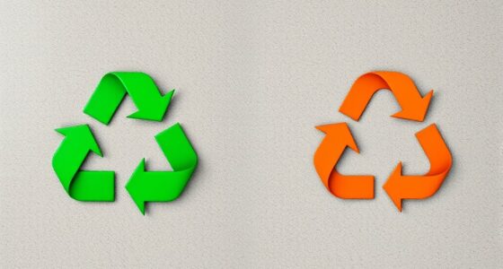 recycling versus upcycling symbols