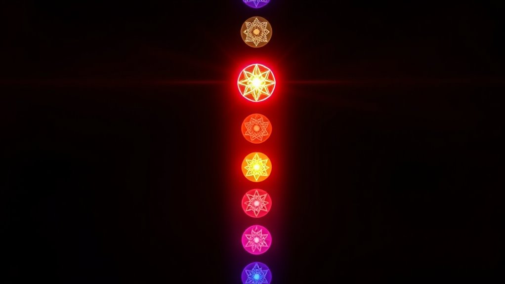 seven chakra energy centers