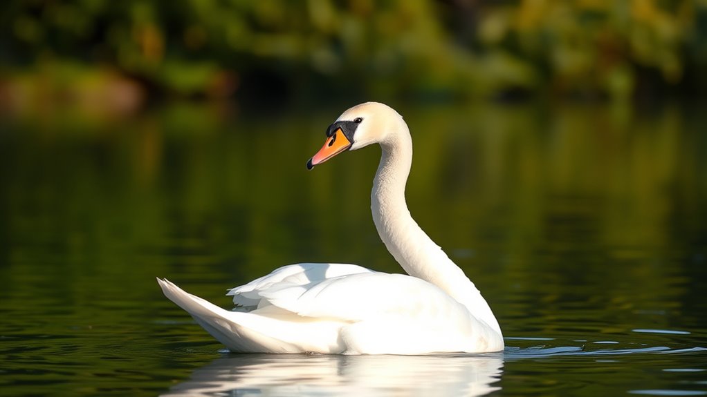 swans symbolize transformation and purity