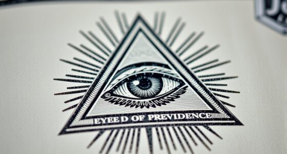 symbolic eye on currency