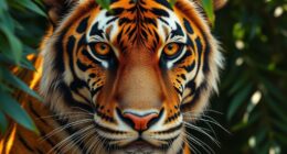 tiger embodies bravery and resilience