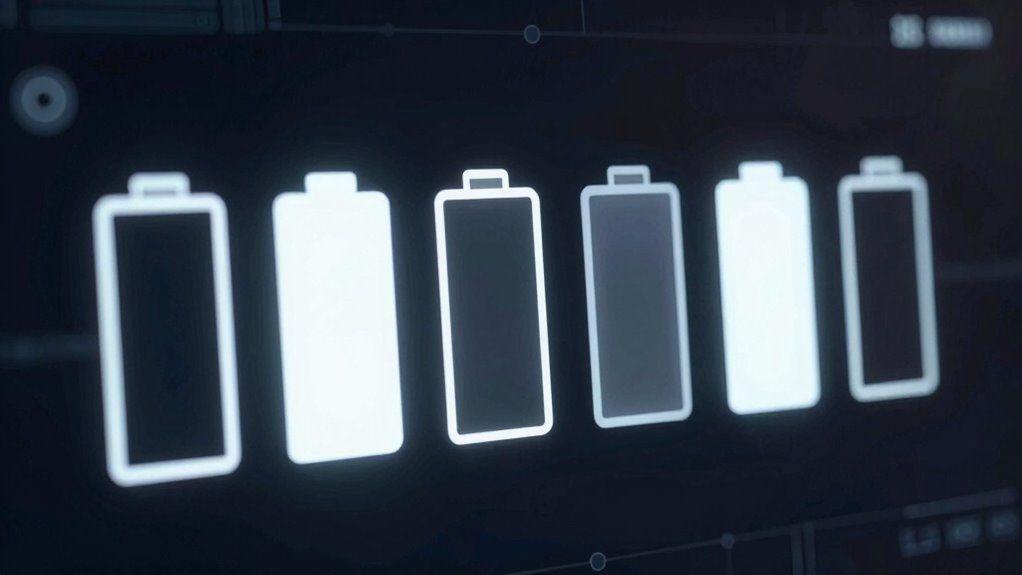 battery icons indicate energy management