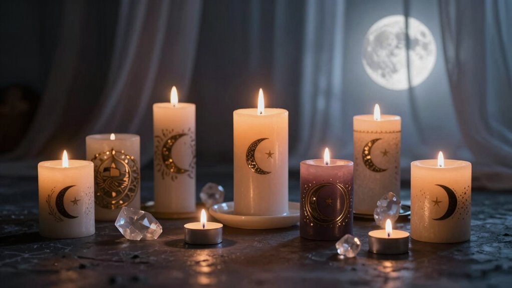 candle safety and lunar symbolism