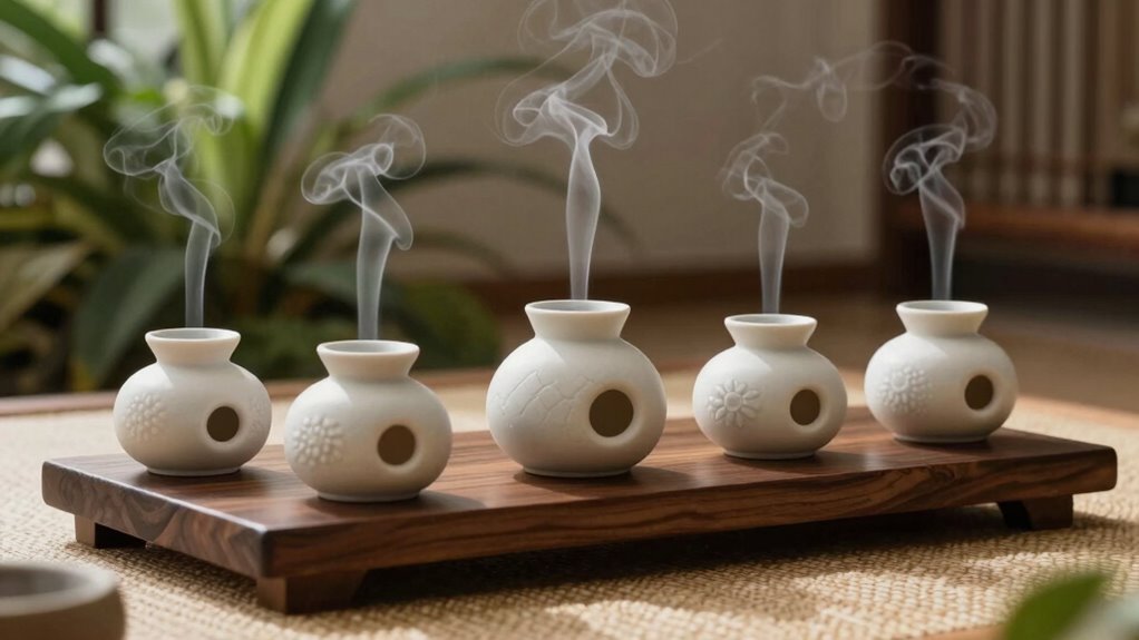 ceramic diffusers enhance peaceful meditation