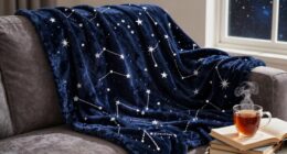cosmic themed cozy blankets