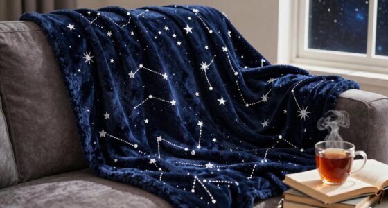 cosmic themed cozy blankets