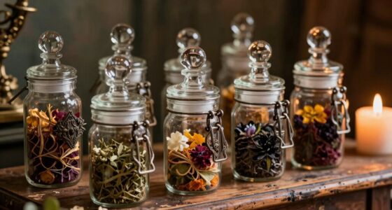 decorative ritual storage jars