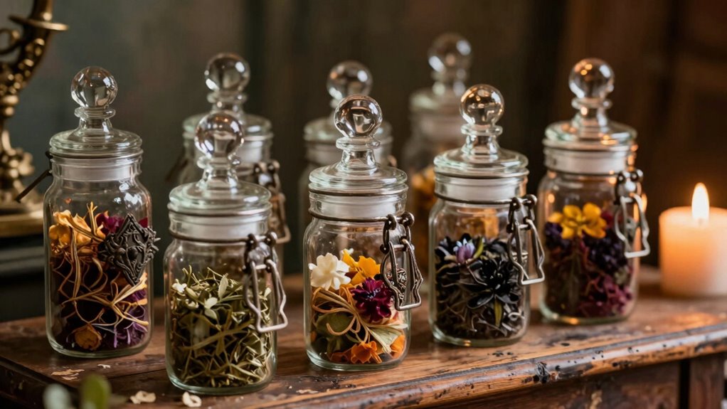 decorative ritual storage jars