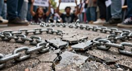 freedom through broken chains
