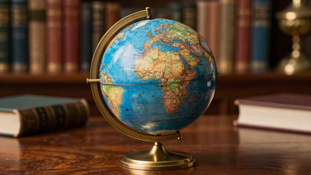 globes symbolize power and knowledge