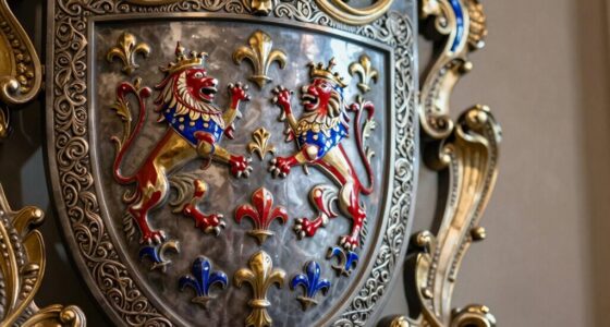 heraldic shields symbolize identity