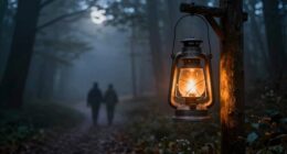light guiding through darkness