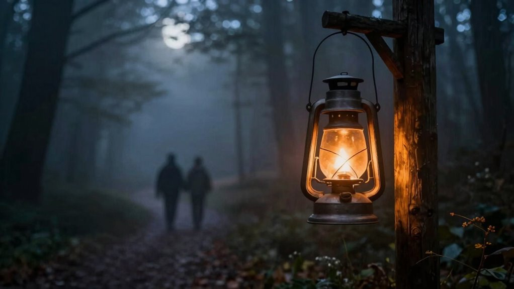 light guiding through darkness