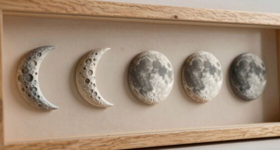 lunar cycle shelf decor