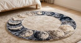 lunar inspired bedroom rugs
